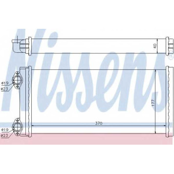 Радиатор отопления салона NISSENS 71928