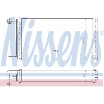 Радиатор отопления салона NISSENS 72004