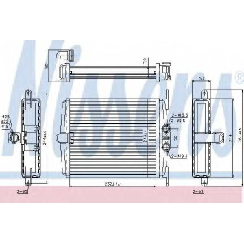 Радиатор отопления салона NISSENS 72019