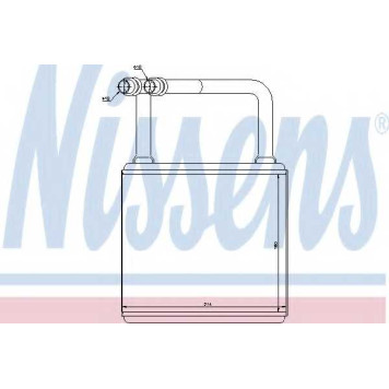Радиатор отопления салона NISSENS 72029