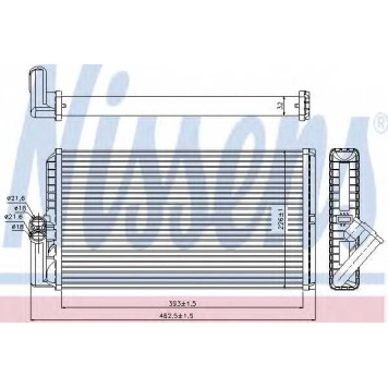 Радиатор отопления салона NISSENS 72034