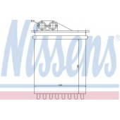 Радиатор отопления салона NISSENS 72040