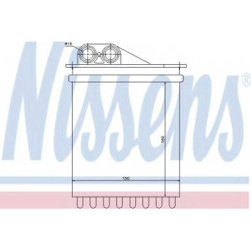 Радиатор отопления салона NISSENS 72040