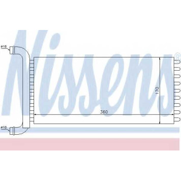 Радиатор отопления салона NISSENS 72041