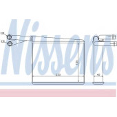 Радиатор отопления салона NISSENS 72043