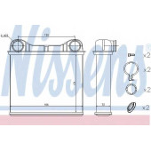 Радиатор отопления салона NISSENS 72049