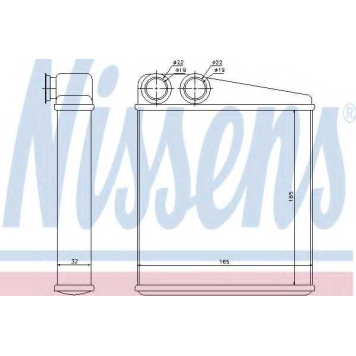 Радиатор отопления салона NISSENS 72206