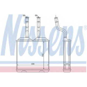 Радиатор отопления салона NISSENS 72634