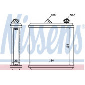 Радиатор отопления салона NISSENS 72635