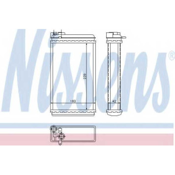 Радиатор отопления салона NISSENS 726461