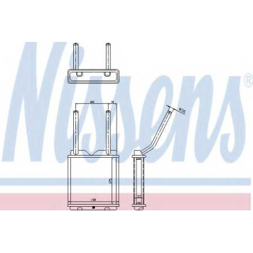Радиатор отопления салона NISSENS 726531