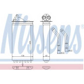 Радиатор отопления салона NISSENS 72655