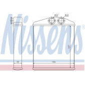 Радиатор отопления салона NISSENS 72661
