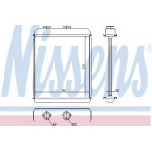 Радиатор отопления салона NISSENS 72662