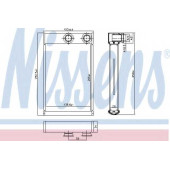 Радиатор отопления салона NISSENS 72669