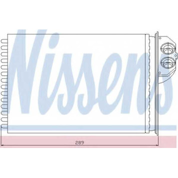 Радиатор отопления салона NISSENS 72943