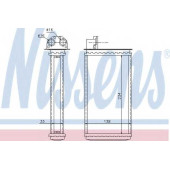Радиатор отопления салона NISSENS 72981