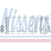 Радиатор отопления салона NISSENS 72984
