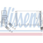 Радиатор отопления салона NISSENS 72985