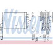 Радиатор отопления салона NISSENS 73258