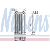 Радиатор отопления салона NISSENS 73331