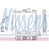 Радиатор отопления салона NISSENS 73342