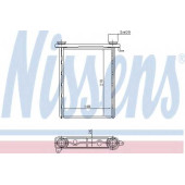 Радиатор отопления салона NISSENS 73343