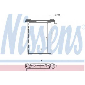Радиатор отопления салона NISSENS 73343