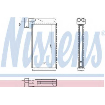 Радиатор отопления салона NISSENS 73382