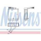 Радиатор отопления салона NISSENS 73464