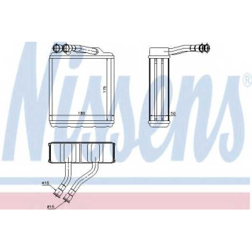 Радиатор отопления салона NISSENS 73464