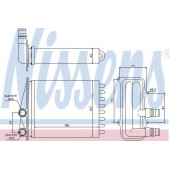 Радиатор отопления салона NISSENS 73468