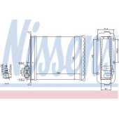 Радиатор отопления салона NISSENS 73640