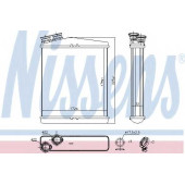 Радиатор отопления салона NISSENS 73645