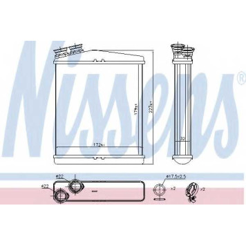 Радиатор отопления салона NISSENS 73645