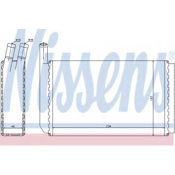 Радиатор отопления салона NISSENS 73940