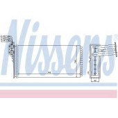 Радиатор отопления салона NISSENS 73941