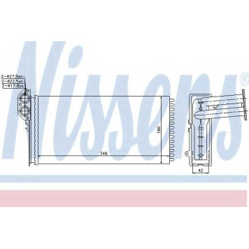 Радиатор отопления салона NISSENS 73941