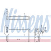 Радиатор отопления салона NISSENS 73962