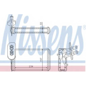 Радиатор отопления салона NISSENS 73962
