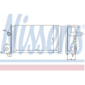 Радиатор отопления салона NISSENS 73964