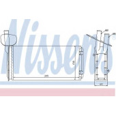 Радиатор отопления салона NISSENS 73965