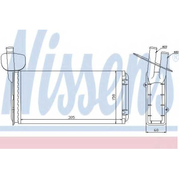 Радиатор отопления салона NISSENS 73965