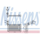 Радиатор отопления салона NISSENS 73973