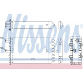 Радиатор отопления салона NISSENS 73974