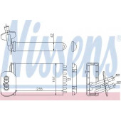 Радиатор отопления салона NISSENS 73977