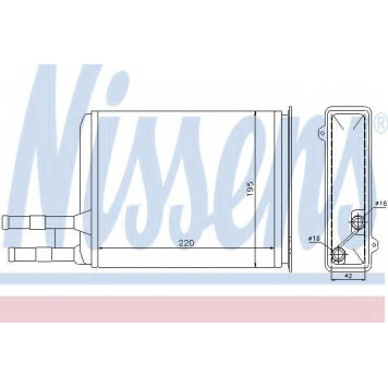 Радиатор отопления салона NISSENS 73984