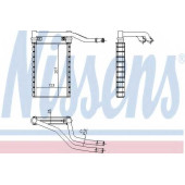Радиатор отопления салона NISSENS 73991