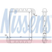 Радиатор отопления салона NISSENS 75000