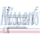 Радиатор отопления салона NISSENS 75007